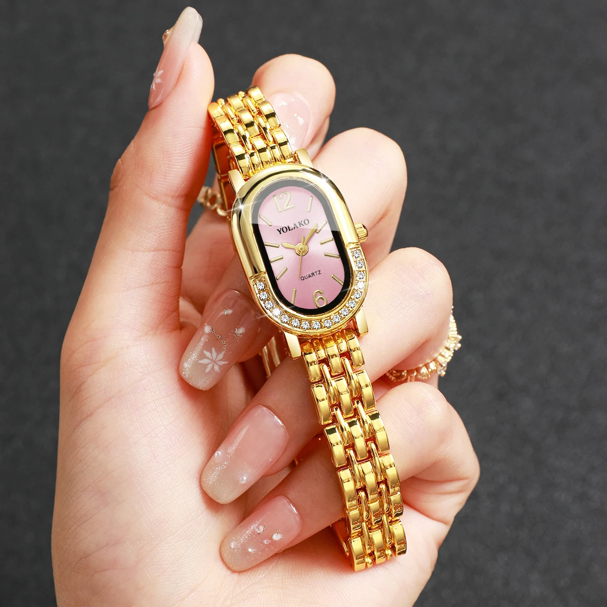 Lux Watch - Luxury Rhinestone Women Quartz Watch Fashion