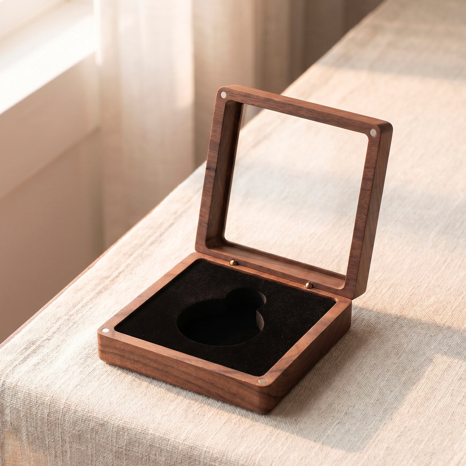 Luxury Watch Collection Box - Wooden Pocket Watch Display Box Single