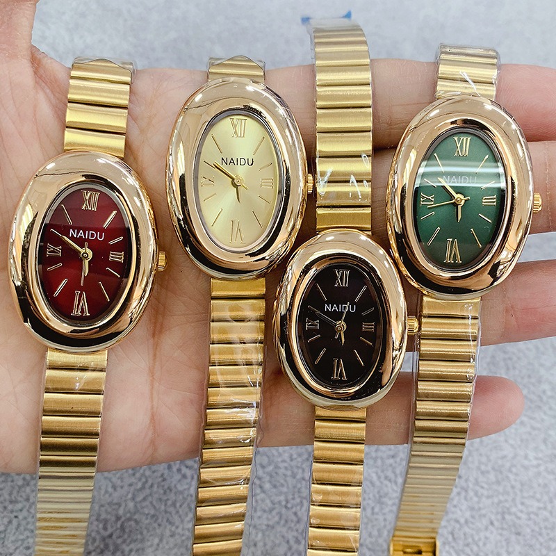 Lux Watch - Luxury Brand Gold Oval Women Quartz
