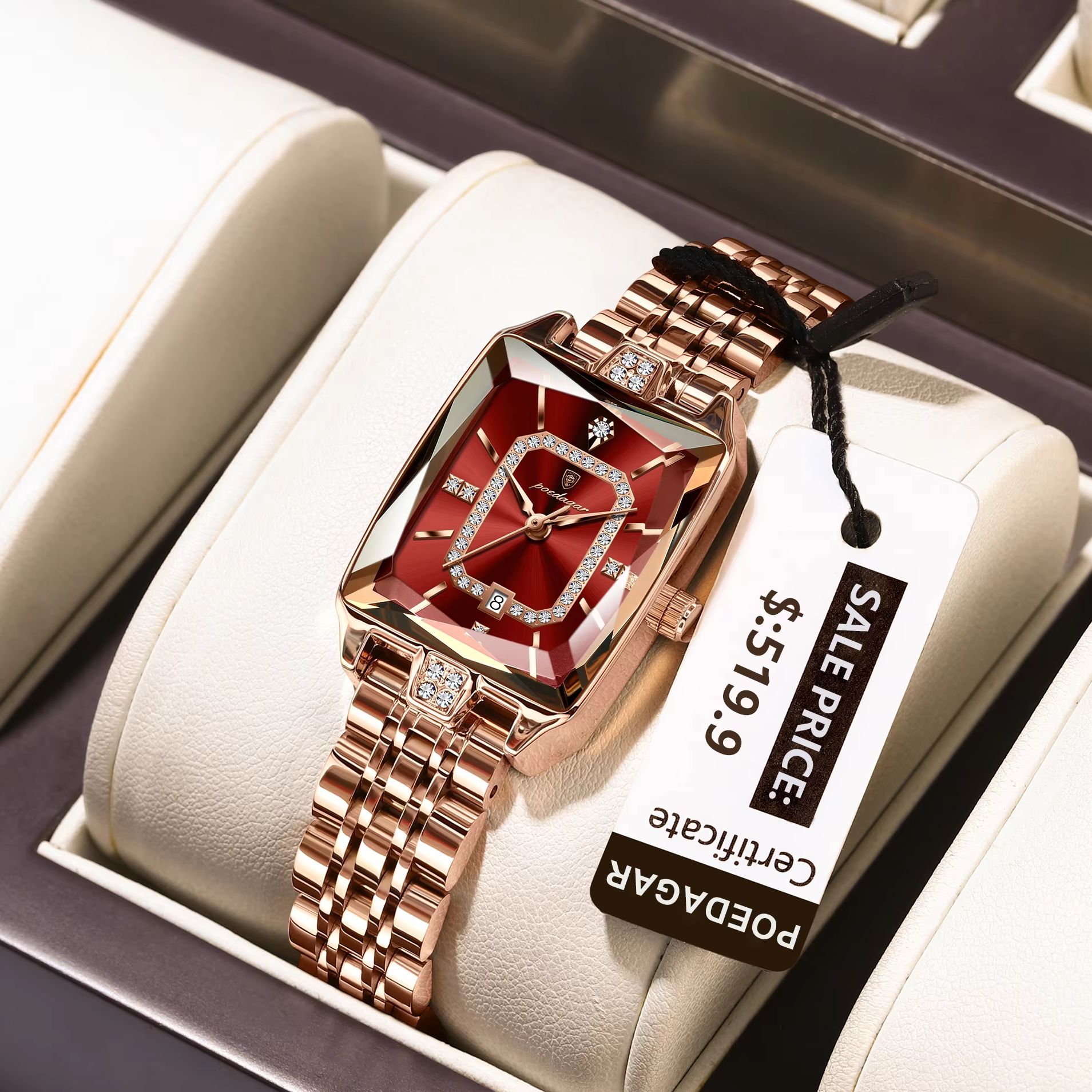 Lux Watch - POEDAGAR Fashion Elegant Women Wristwatch Waterproof