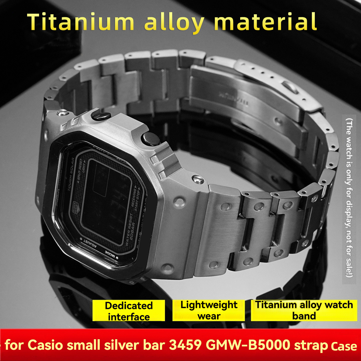 Luxury Watch Casio - GMW-B5000 Titanium Alloy Mod Kit Strap+Case