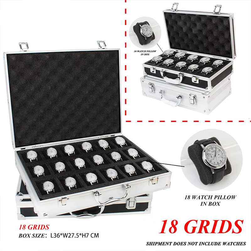 Portable 18 Girds Luxury Premi - đánh giá và giá Luxury Watch Collection Box