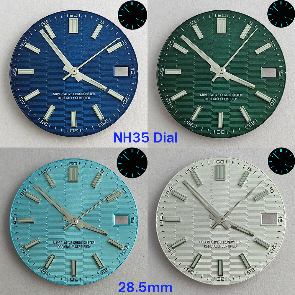 28.5mm NH35 dial NH35 hands bl - đánh giá và giá Luxury Watch With Green Dial
