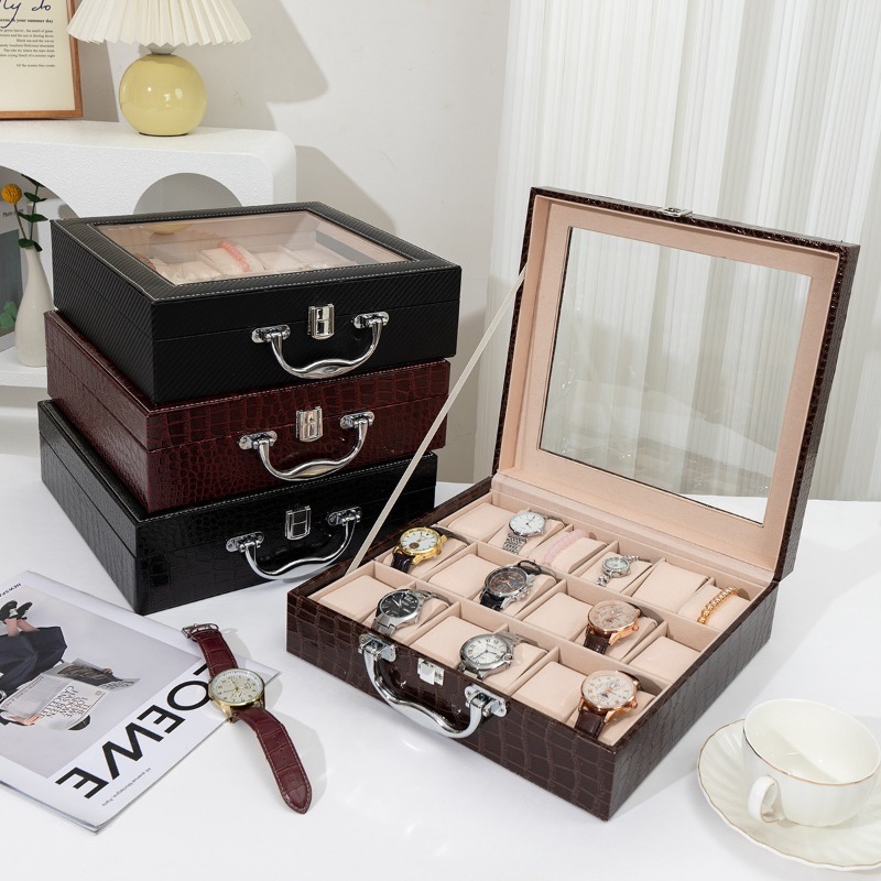 Retro Watch Storage Box Leathe - đánh giá và giá Luxury Watch Collection Box