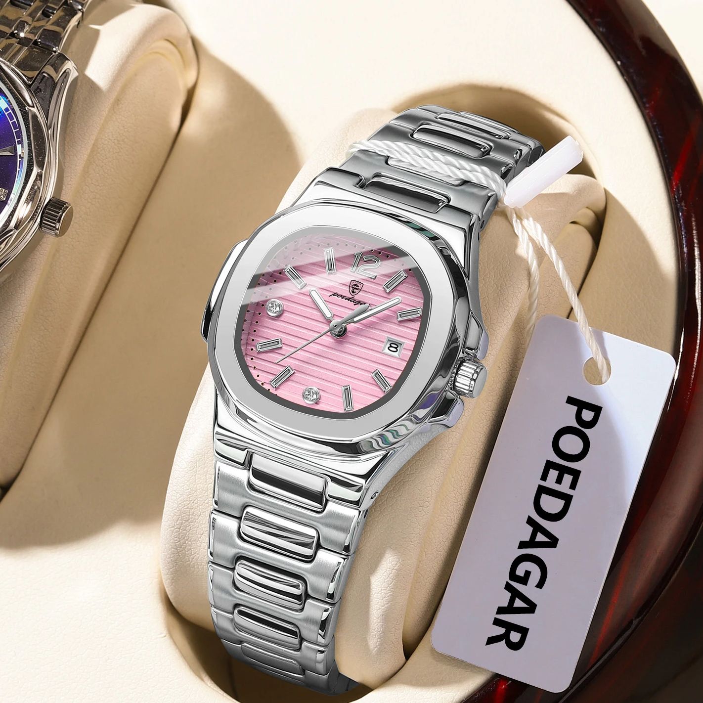 POEDAGAR Square Fashion Woman  - đánh giá và giá Lux Watch