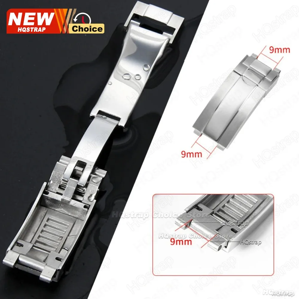 9mmx9mm Folding Buckle for Rol - đánh giá và giá Luxury Watch Black