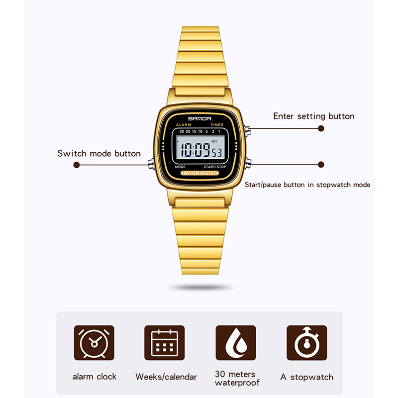 SANDA Women Golden Classic Qua - đánh giá và giá Luxury Watch Zone