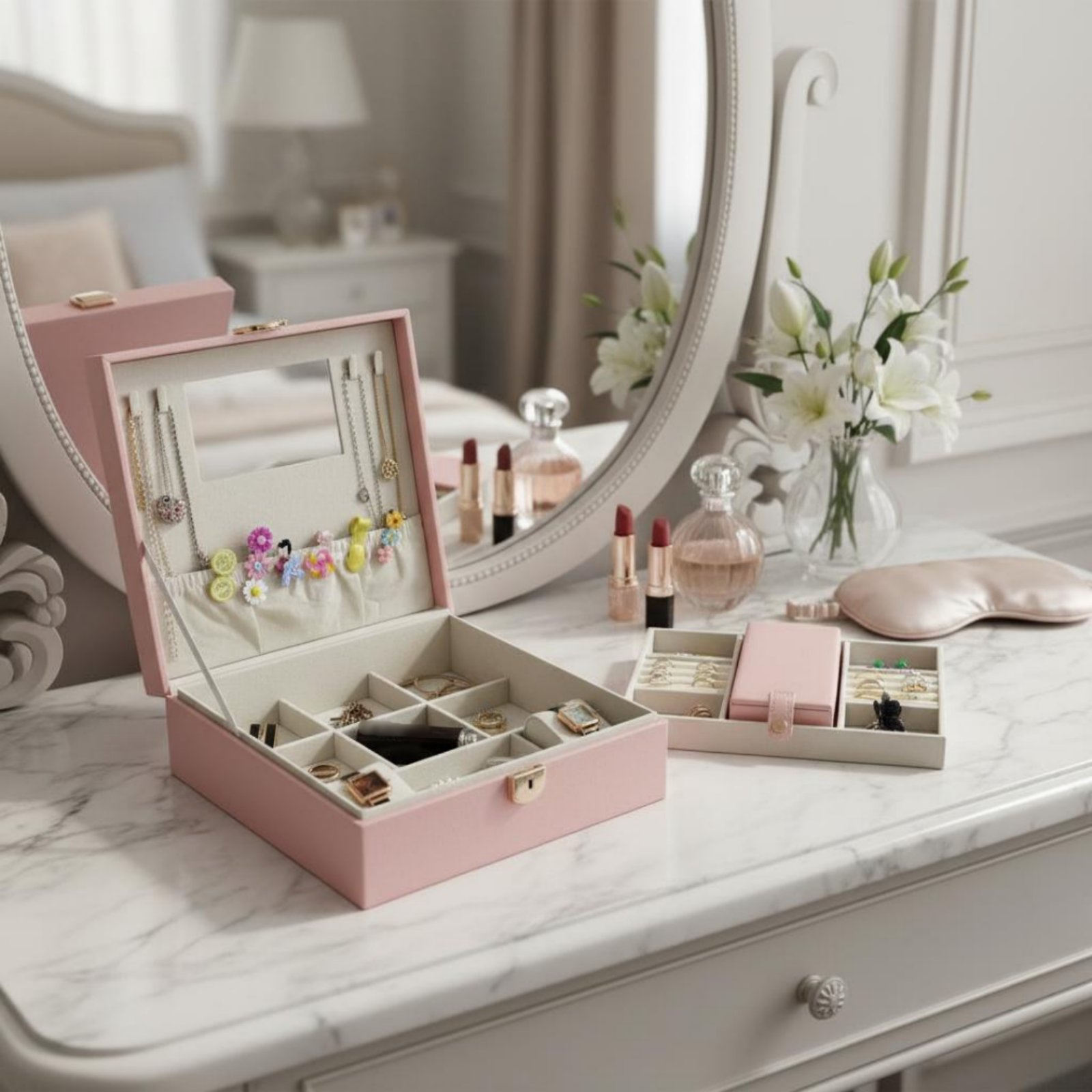 Multi-Tier Jewelry Box Soft Lu - đánh giá và giá Luxury Watch Tier