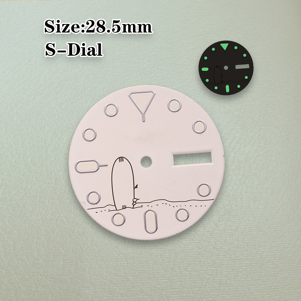 S Dial 28.5mm SK007 Logo Dial  - đánh giá và giá Luxury Watch With Green Dial