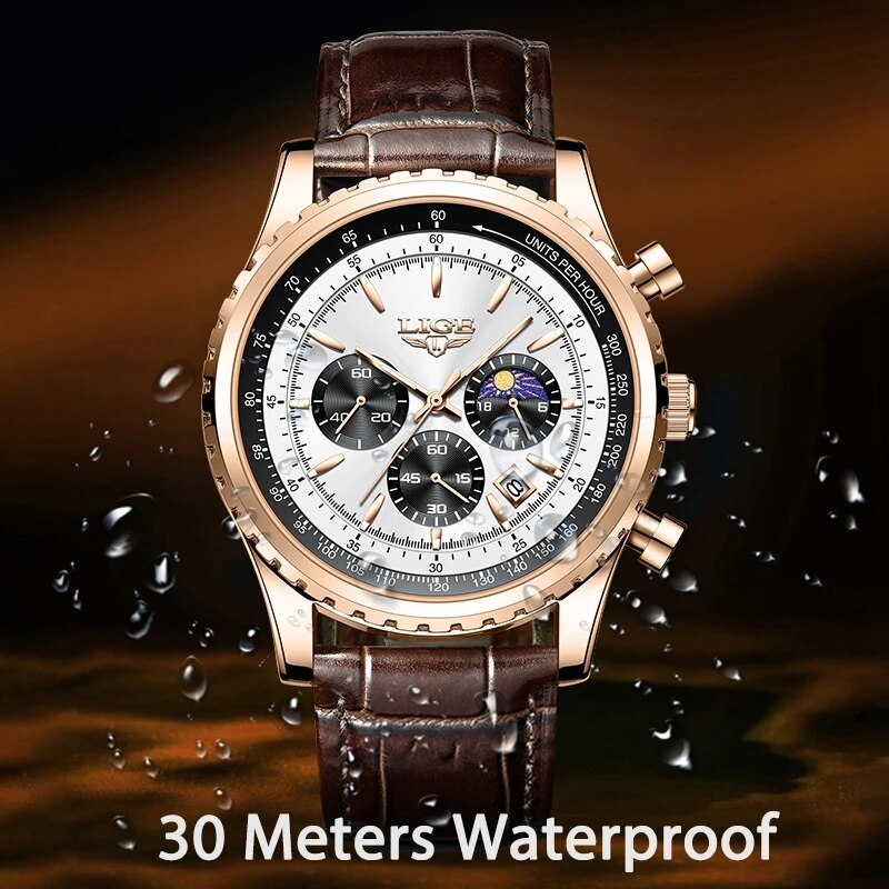 LIGE New Mens Watches Top Bran - đánh giá và giá Luxury Watch Collection Box