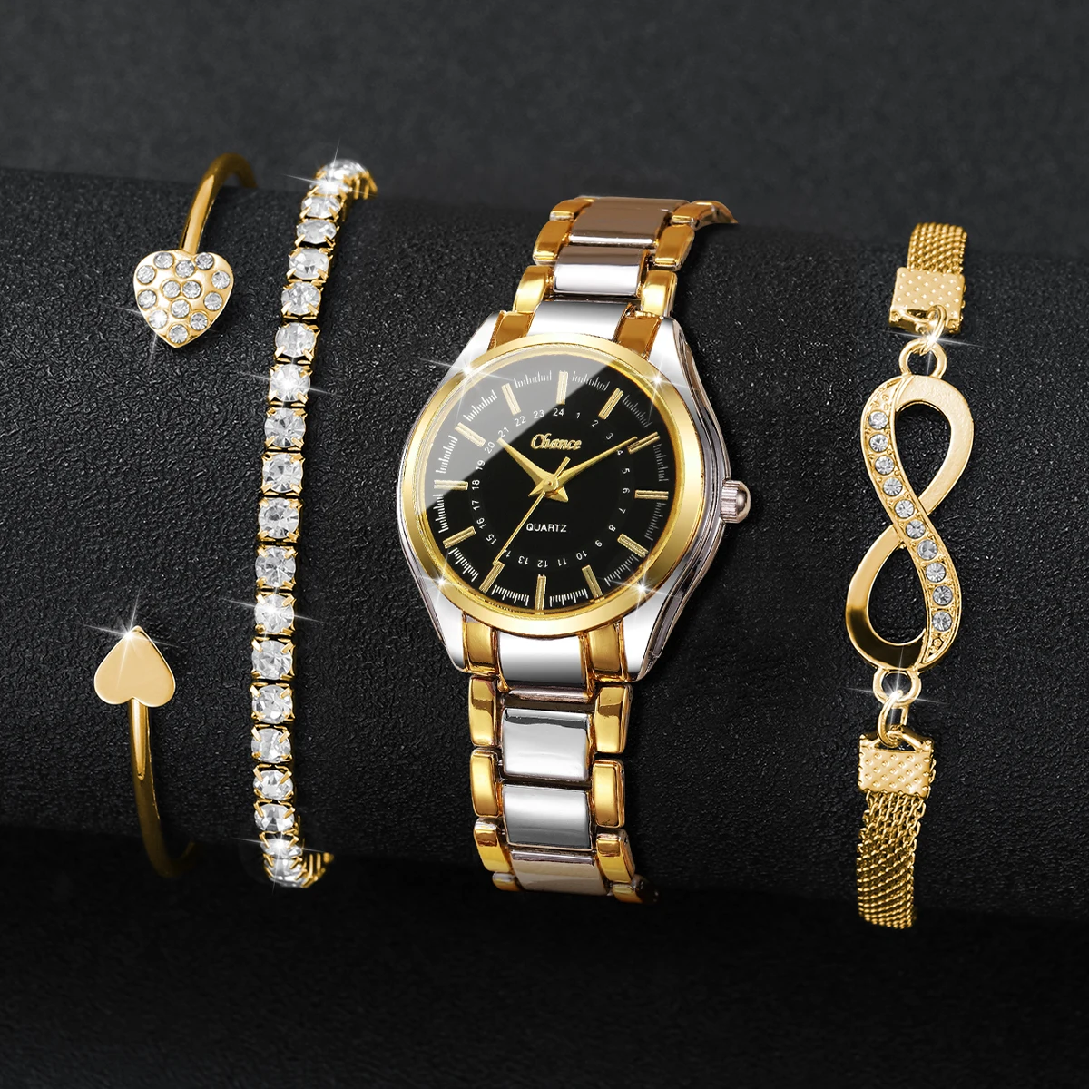 4PCS Elegant Women Watches Bra - đánh giá và giá Lux Watch