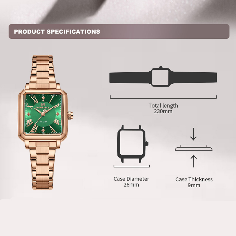 NAVIFORCE New Original Luxury  - đánh giá và giá Luxury Watch Black