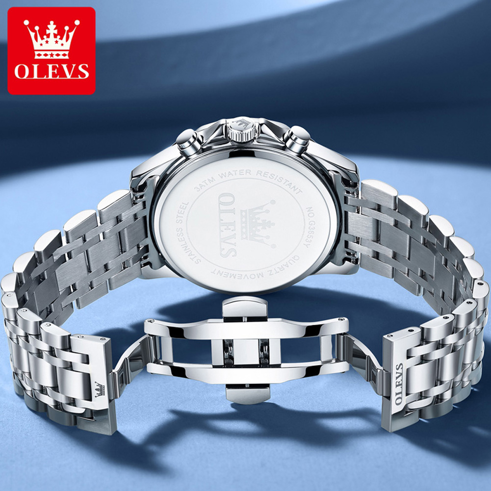 OLEVS 3653 Brand Moon Phase Ca - đánh giá và giá Luxury Watch Magazine