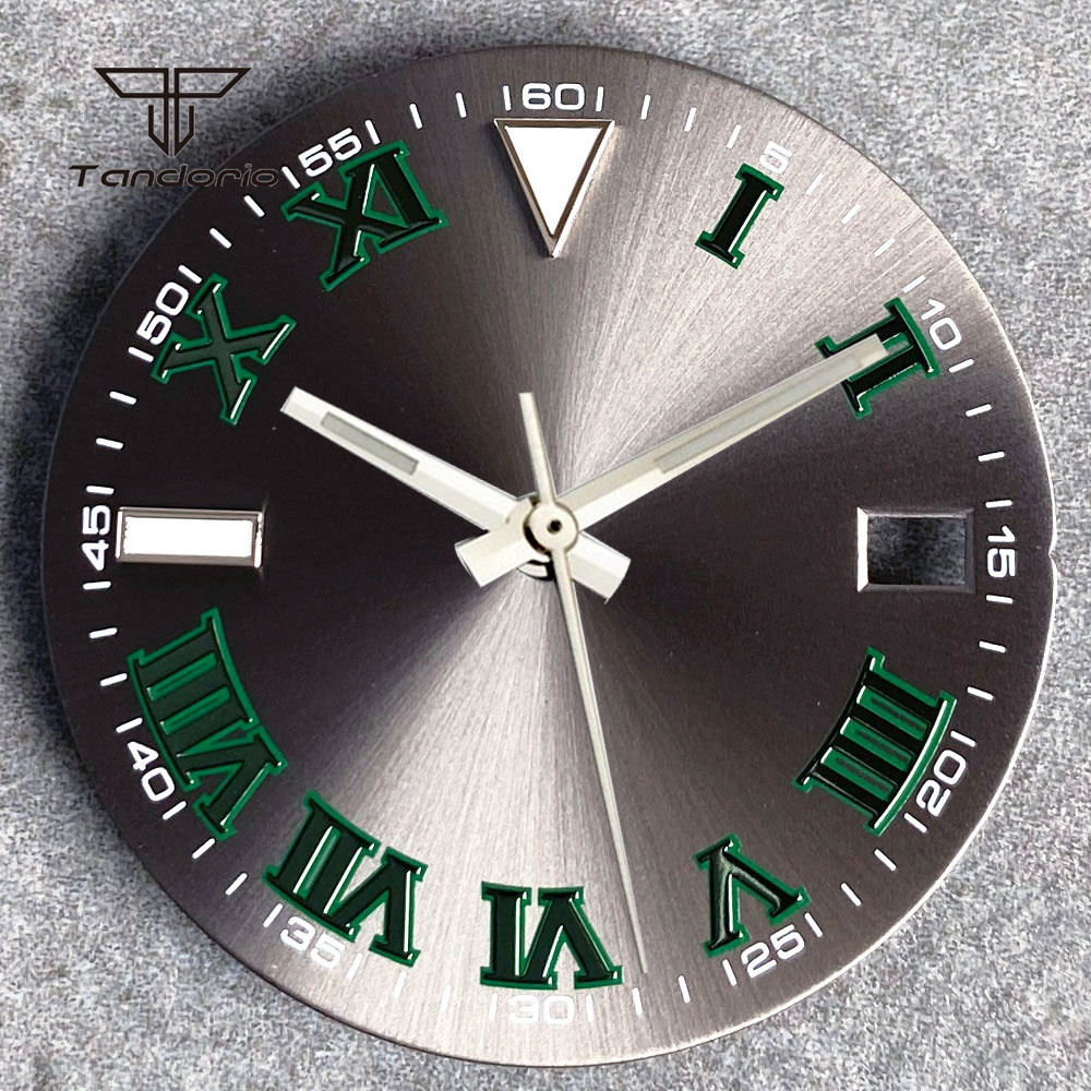 29mm Grey Sunburst Watch Dial  - đánh giá và giá Luxury Watch With Green Dial