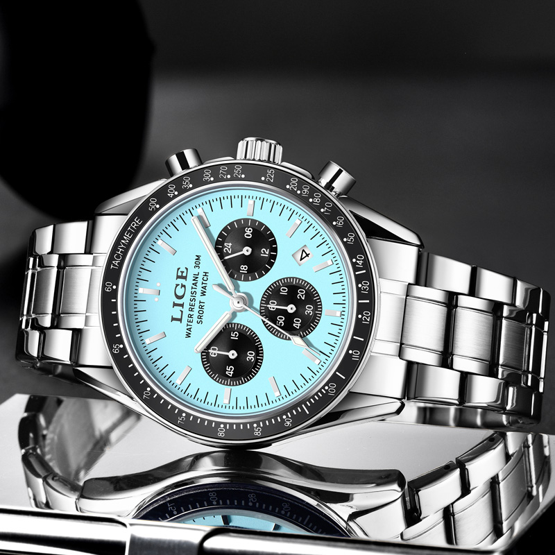LIGE Top Brand Luxury New Men  - đánh giá và giá Luxury Watch Collection Box