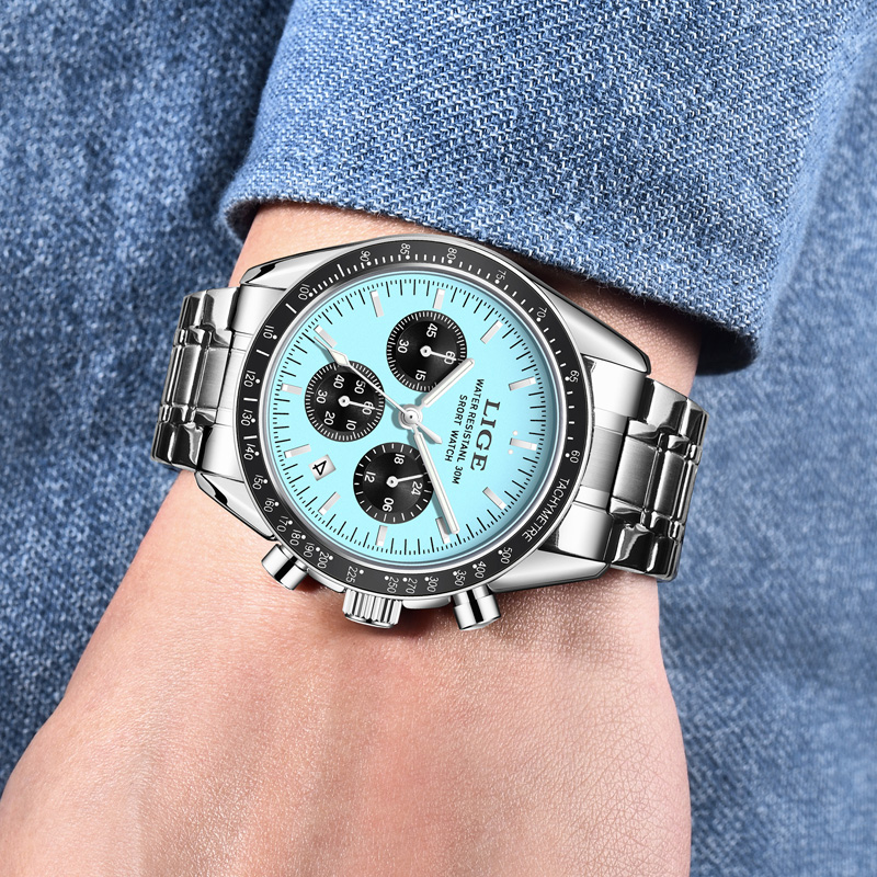 LIGE Top Brand Luxury New Men  - đánh giá và giá Luxury Watch Collection Box