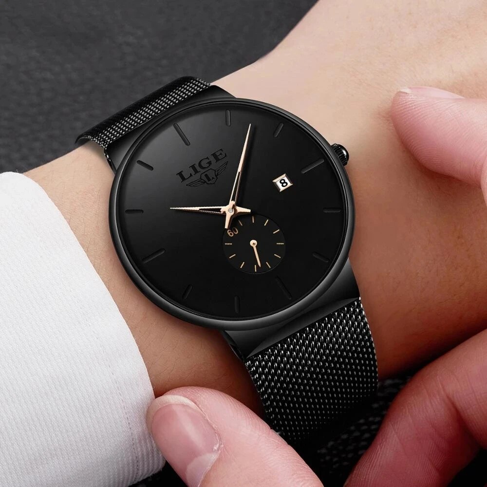 LIGE Fashion Mens Watches Top  - đánh giá và giá Luxury Watch Magazine