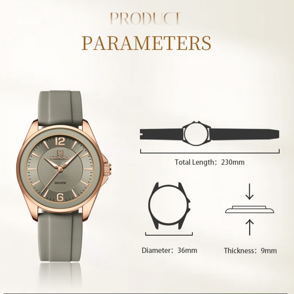 New Style NAVIFORCE Women's Wa - đánh giá và giá Luxury Watch Black
