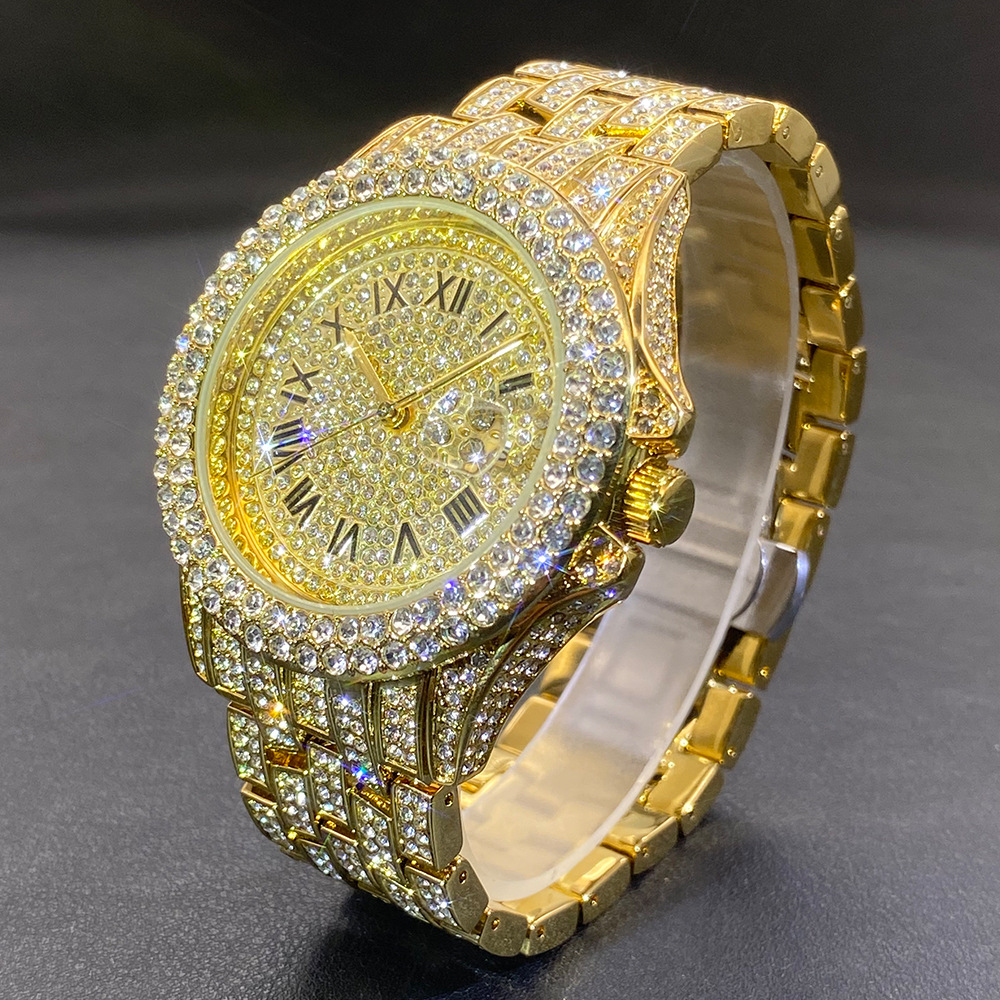 Big Gold Silver Black Wristwat - đánh giá và giá Luxury Watch Black