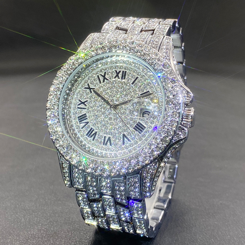 Big Gold Silver Black Wristwat - đánh giá và giá Luxury Watch Black