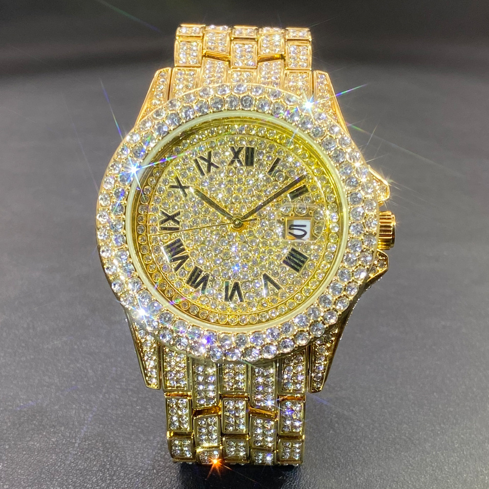 Big Gold Silver Black Wristwat - đánh giá và giá Luxury Watch Black
