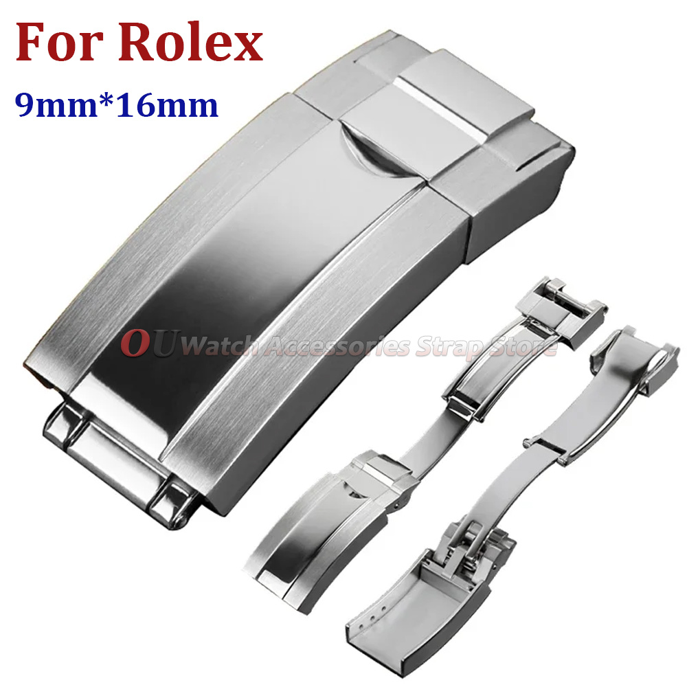 9mmx16mm Stainless Steel Deplo - đánh giá và giá Luxury Watch Black