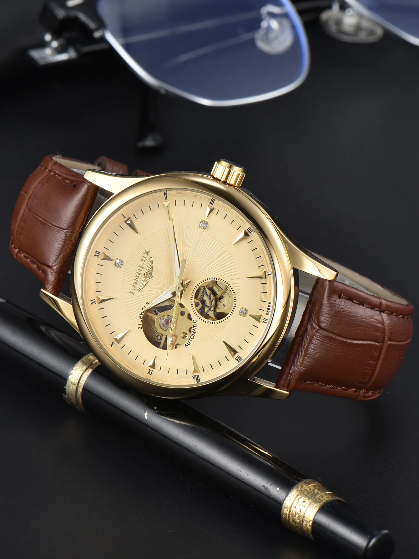 LONGLUX Automatic Watch Elegan - đánh giá và giá Luxury Watch Cartier