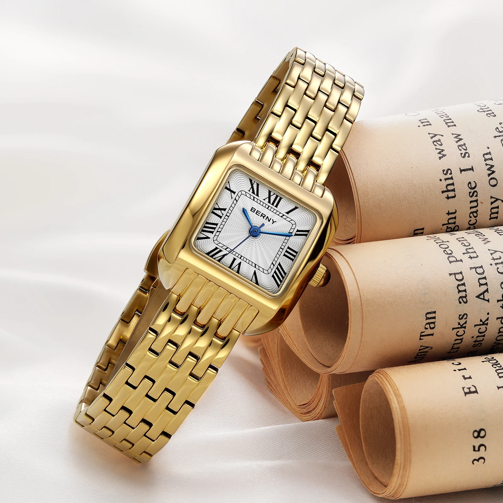 BERNY Square Gold Watch For Wo - đánh giá và giá Luxury Watch Cartier